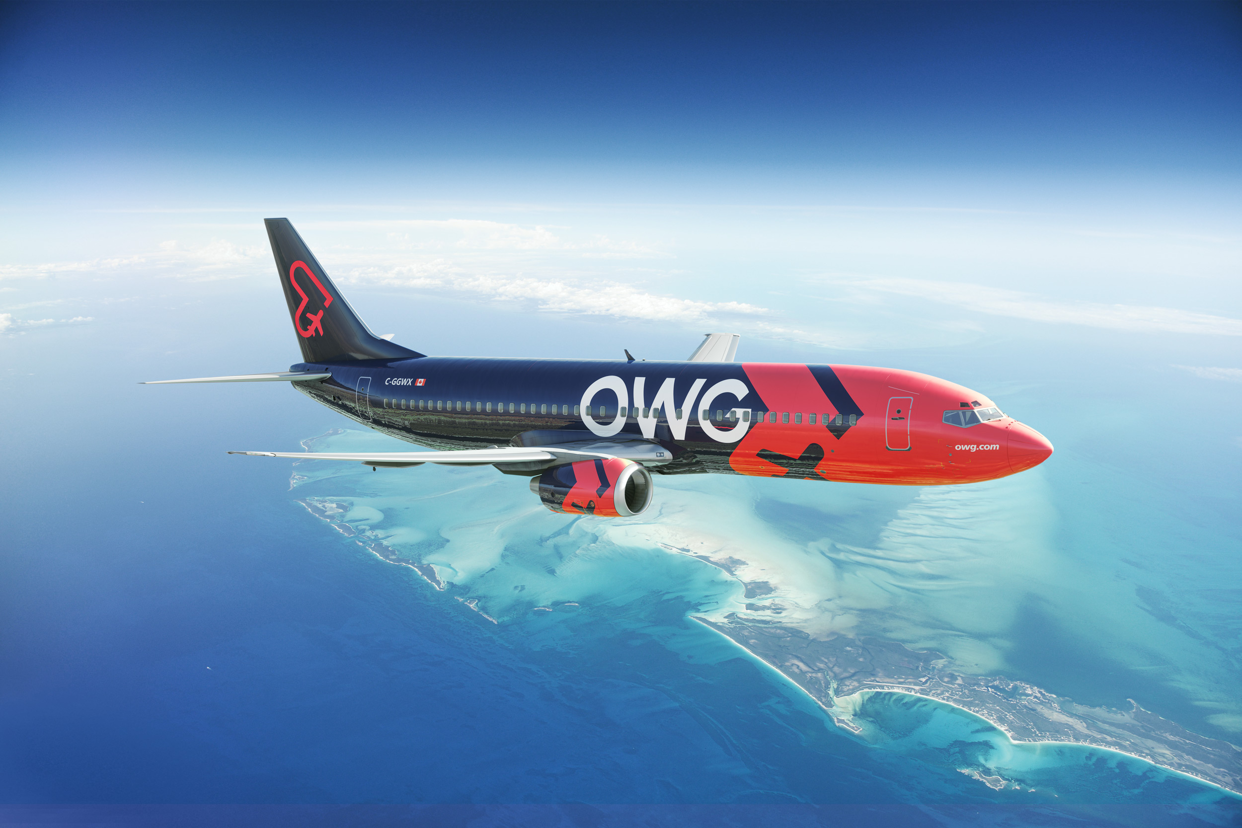 Illustration représentant un appareil de type Boeing 737-400 de OWG